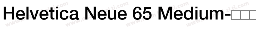 Helvetica Neue 65 Medium字体转换